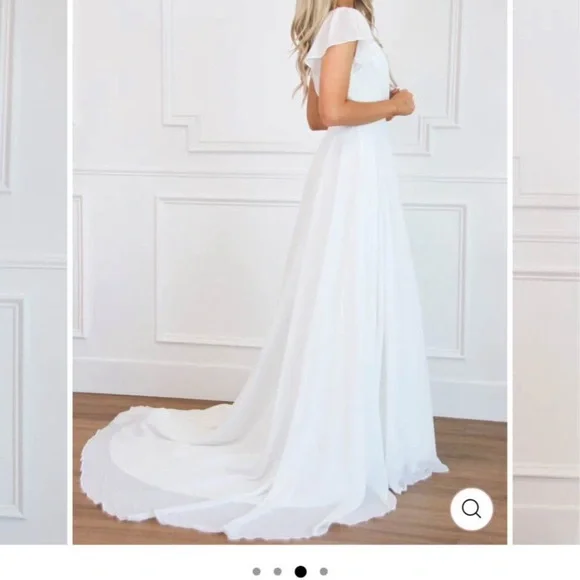 Elegant White Maxi Dress - Picture 2 of 2